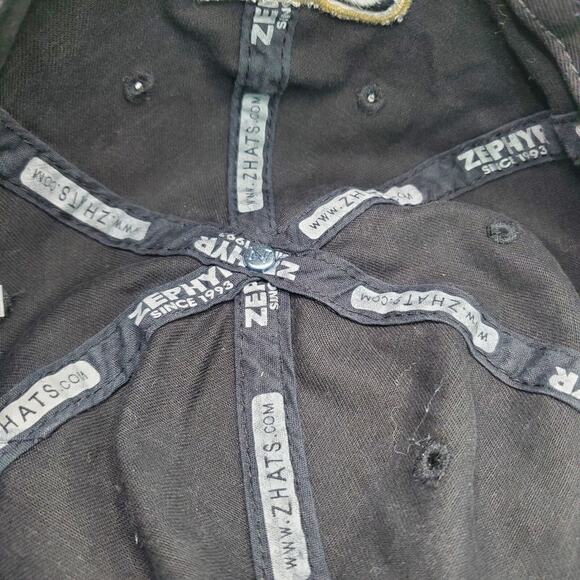 Purdue Boilermakers Hat Cap Mens Fitted 7 Black Gold NCAA Football Zephyr - NWT - Picture 15 of 16